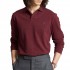 Polo Ralph Lauren Long Sleeve Knit Polo Shirt-Spring Wine Heather