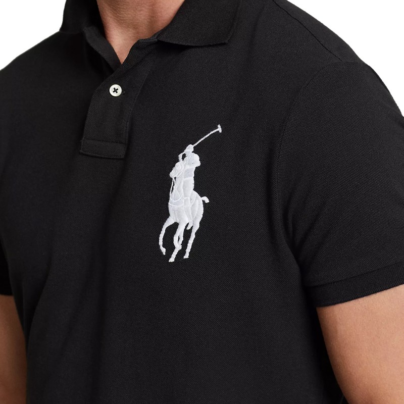 Polo Ralph Lauren Polo Shirt Big Pony Custom Slim Fit-Black