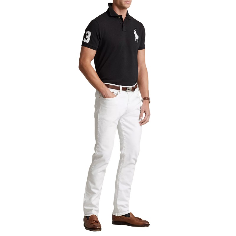 Polo Ralph Lauren Polo Shirt Big Pony Custom Slim Fit-Black
