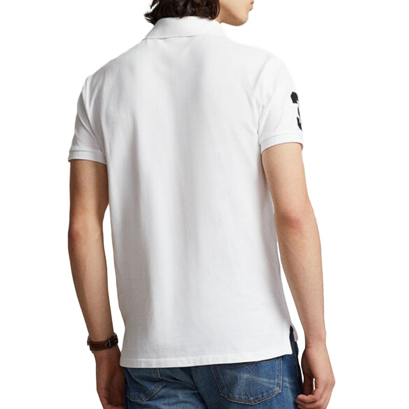Polo Ralph Lauren Polo Shirt With Contrast Big Pony Logo-White