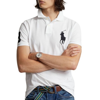 Polo Ralph Lauren Polo Shirt With Contrast Big Pony Logo-White