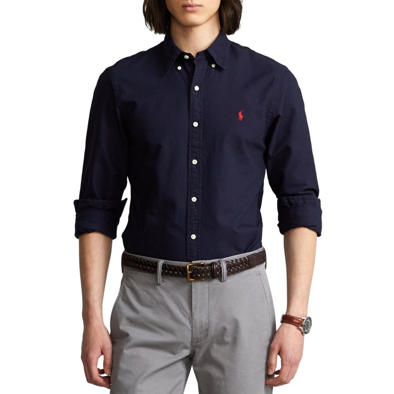 Polo Ralph Lauren Slim Fit Shirt Core Replen-Navy Polo Ralph Lauren Slim Fit Shirt Core Replen-Navy