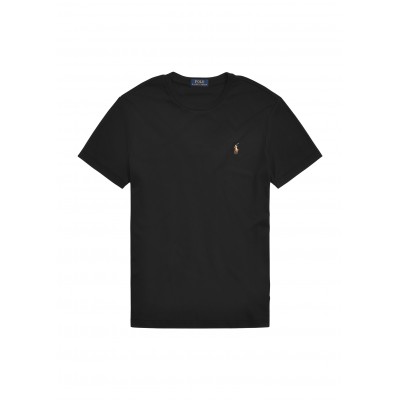Polo Ralph Lauren Soft Cotton T-Shirt Custom Slim Fit-Black