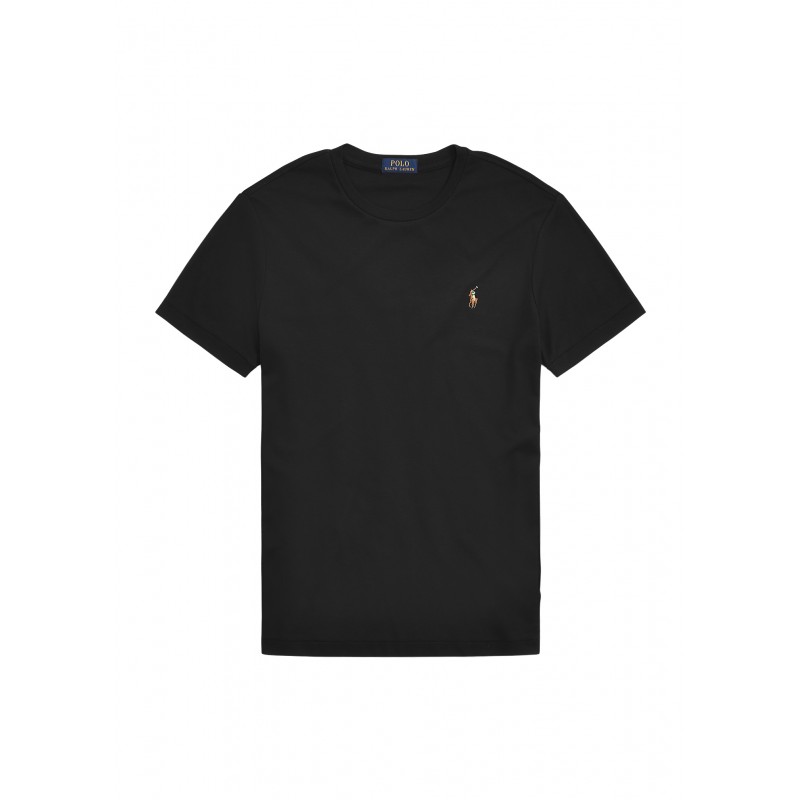 Polo Ralph Lauren Soft Cotton T-Shirt Custom Slim Fit-Black