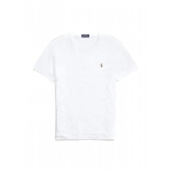 Polo Ralph Lauren Soft Cotton T-Shirt Custom Slim Fit-White