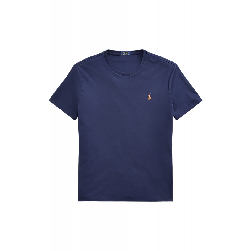 Polo Ralph Lauren Soft Cotton T-Shirt Custom Slim Fit-French Navy