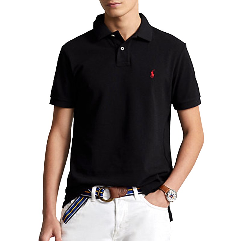 Polo Ralph Lauren Polo Core Replen Slim Fit Mesh SSL-KNT-Black