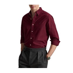 Polo Ralph Lauren Shirt Custom Fit Oxford-Wine