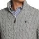 Polo Ralph Lauren Cable-Knit Cotton Sweater-Grey