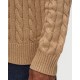 Polo Ralph Lauren Sweater Half Zip Cable Knit-Brown Polo Ralph Lauren Sweater Half Zip Cable Knit-Brown