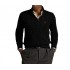 Polo Ralph Lauren Sweater Half Zip Cable Knit-Black