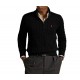 Polo Ralph Lauren Sweater Half Zip Cable Knit-Black Polo Ralph Lauren Sweater Half Zip Cable Knit-Black