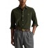 Polo Ralph Lauren Shirt Custom Fit Corduroy-Olive