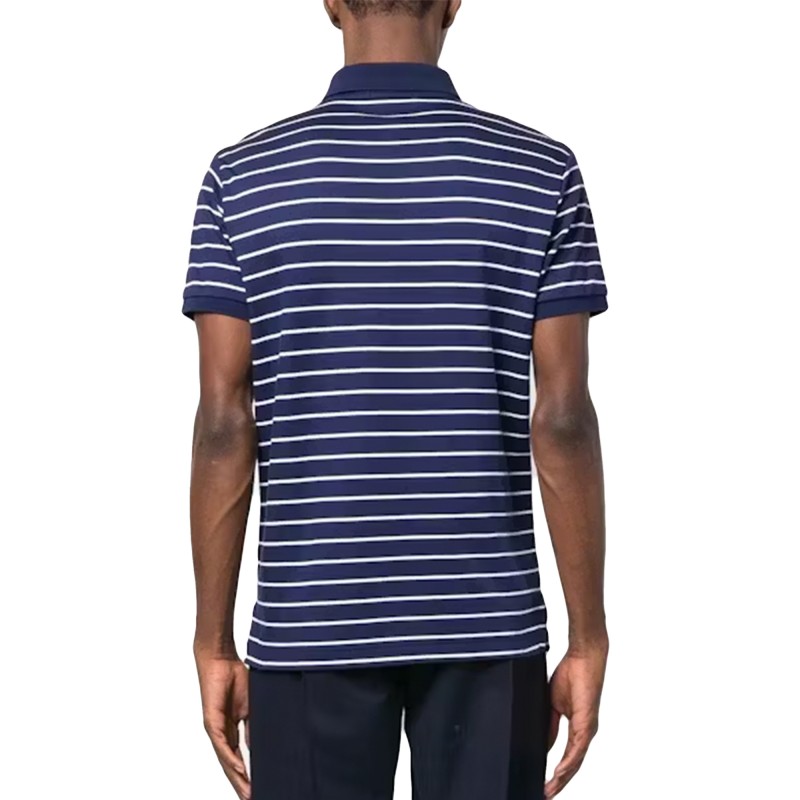 Polo Ralph Lauren Striped Polo Shirt-Refined Navy Polo Ralph Lauren Striped Polo Shirt-Refined Navy