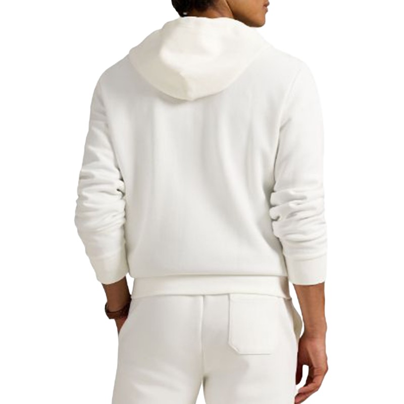 Polo Ralph Lauren Sweatshirt Zip Long Sleeve-White Polo Ralph Lauren Sweatshirt Zip Long Sleeve-White