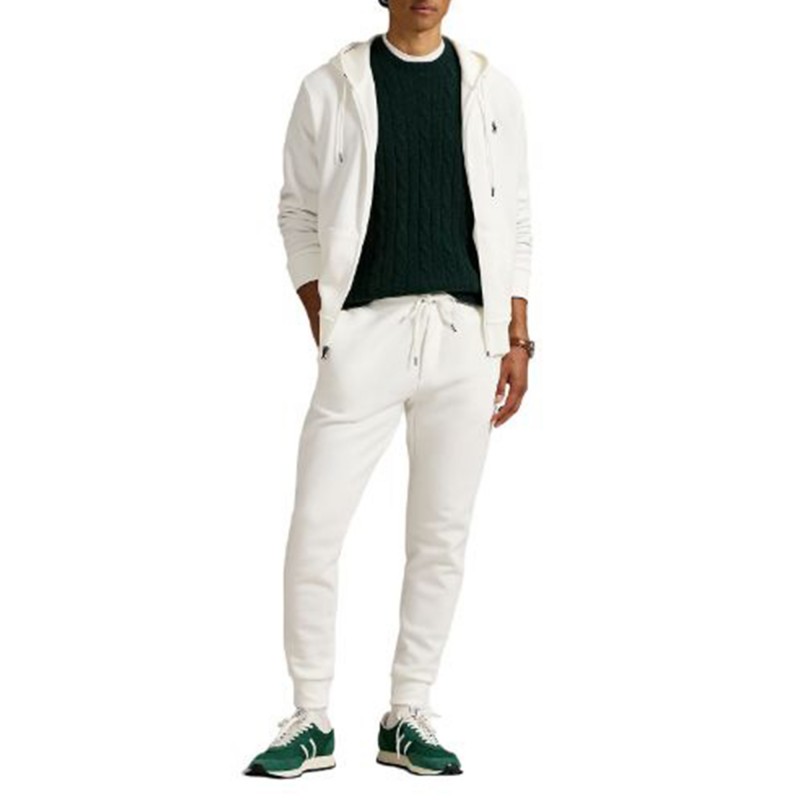 Polo Ralph Lauren Sweatshirt Zip Long Sleeve-White Polo Ralph Lauren Sweatshirt Zip Long Sleeve-White