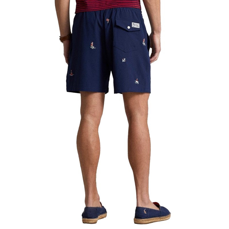 Polo Ralph Lauren 14.6-CM Traveller Polo Swimming Trunk-Newport Navy