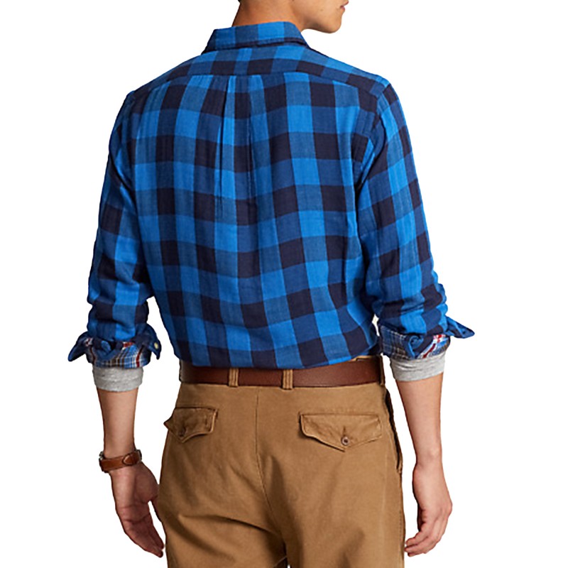 Polo Ralph Lauren Stripe Patterned Shirt-Blue/Black Polo Ralph Lauren Stripe Patterned Shirt-Blue/Black