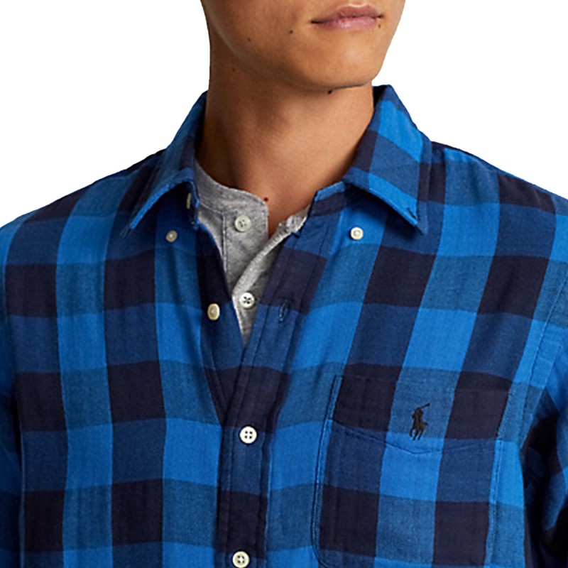 Polo Ralph Lauren Stripe Patterned Shirt-Blue/Black Polo Ralph Lauren Stripe Patterned Shirt-Blue/Black