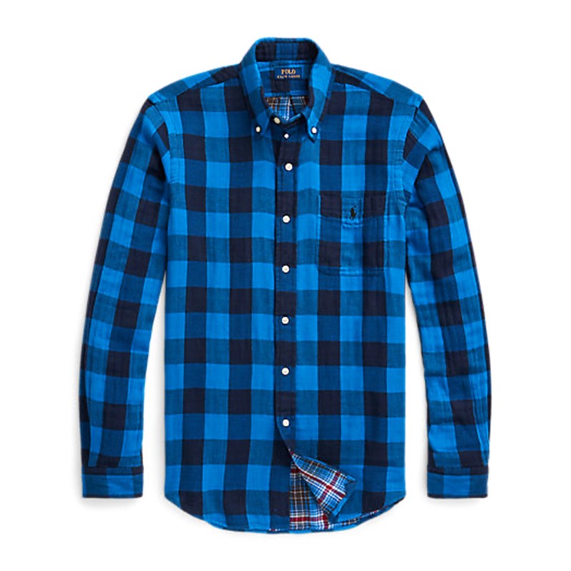 Polo Ralph Lauren Stripe Patterned Shirt-Blue/Black Polo Ralph Lauren Stripe Patterned Shirt-Blue/Black