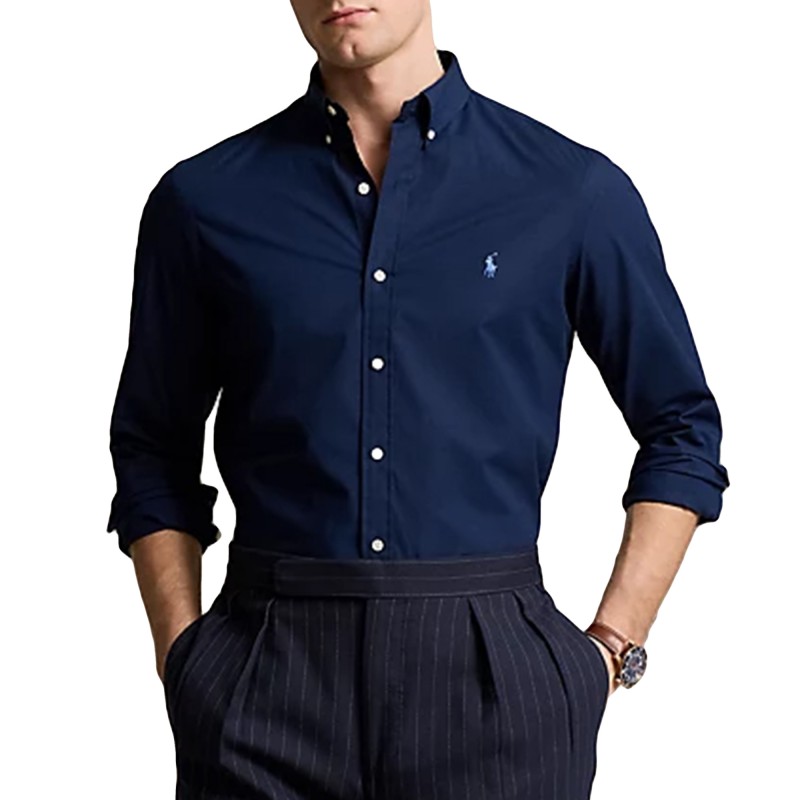 Polo Ralph Lauren Core Replen Slim Fit Shirt-Newport Navy Polo Ralph Lauren Core Replen Slim Fit Shirt-Newport Navy