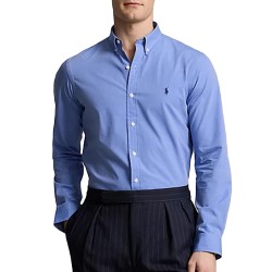 Polo Ralph Lauren Slim Fit Core Replen Shirt-Blue End On End