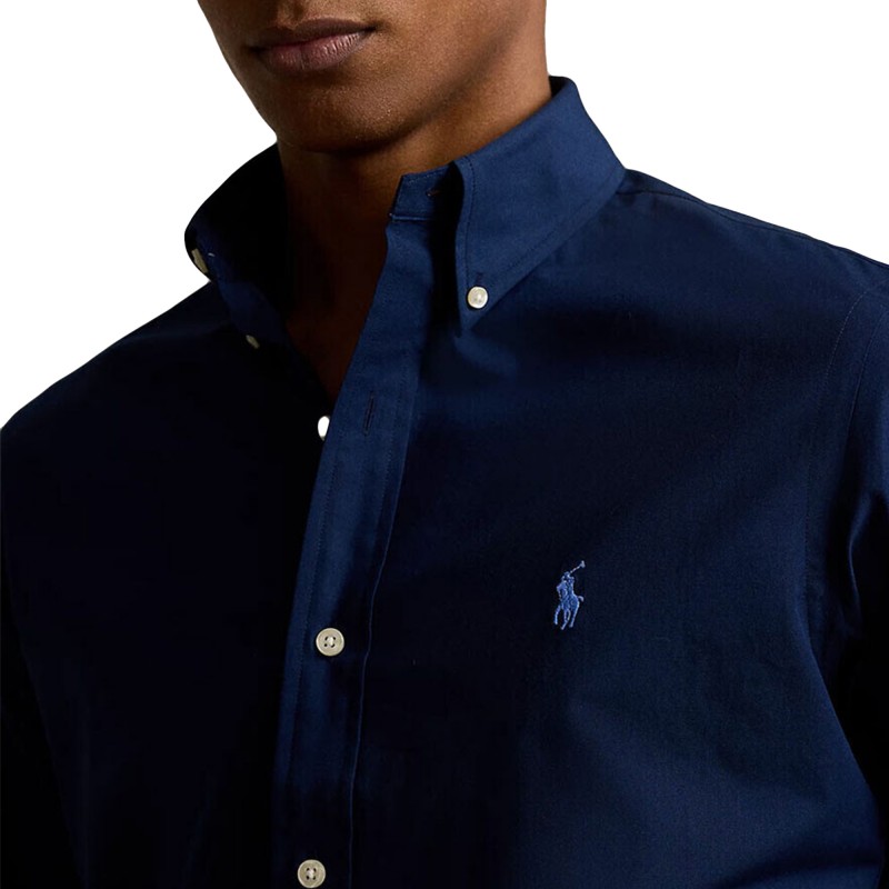 Polo Ralph Lauren Core Replen Custom Fit Shirt-Newport Navy Polo Ralph Lauren Core Replen Custom Fit Shirt-Newport Navy