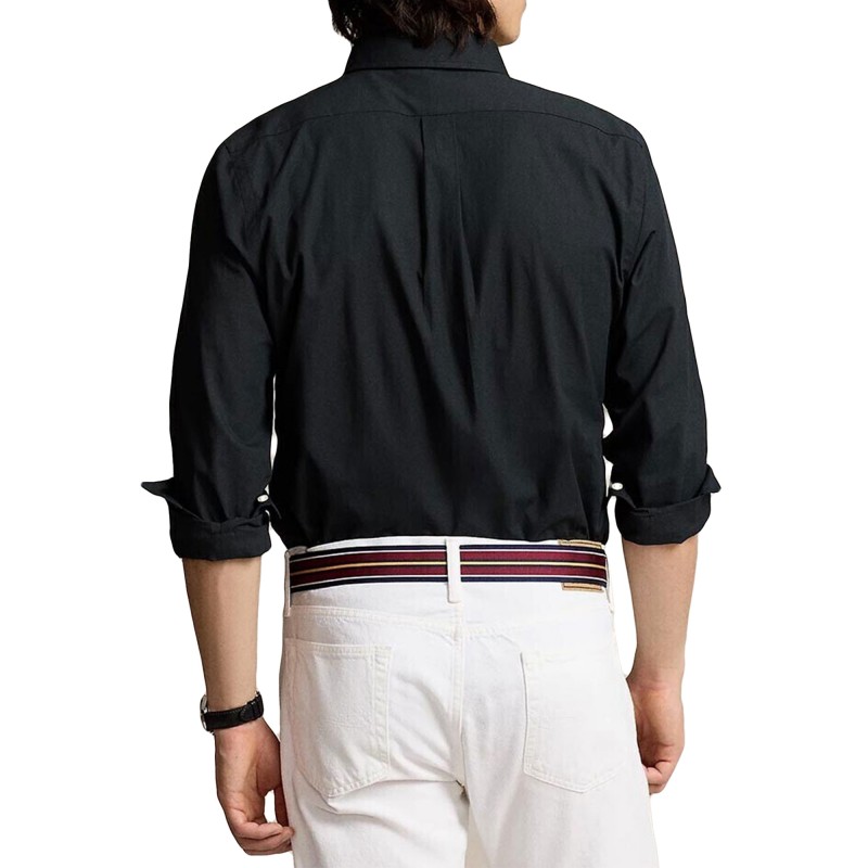 Polo Ralph Lauren Custom Fit Core Replen Shirt-Black Polo Ralph Lauren Custom Fit Core Replen Shirt-Black