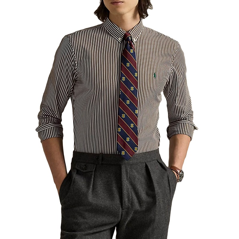 Polo Ralph Lauren Shirt Striped-Brown/White