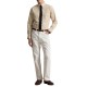 Polo Ralph Lauren Shirt Stripped Custom Fit Stretch-Khaki/White Polo Ralph Lauren Shirt Stripped Custom Fit Stretch-Khaki/White