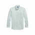 Polo Ralph Lauren Shirt Stripped Custom Fit Stretch-Green/White