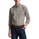Polo Ralph Lauren Shirt Custom Fit Striped-Brown/White