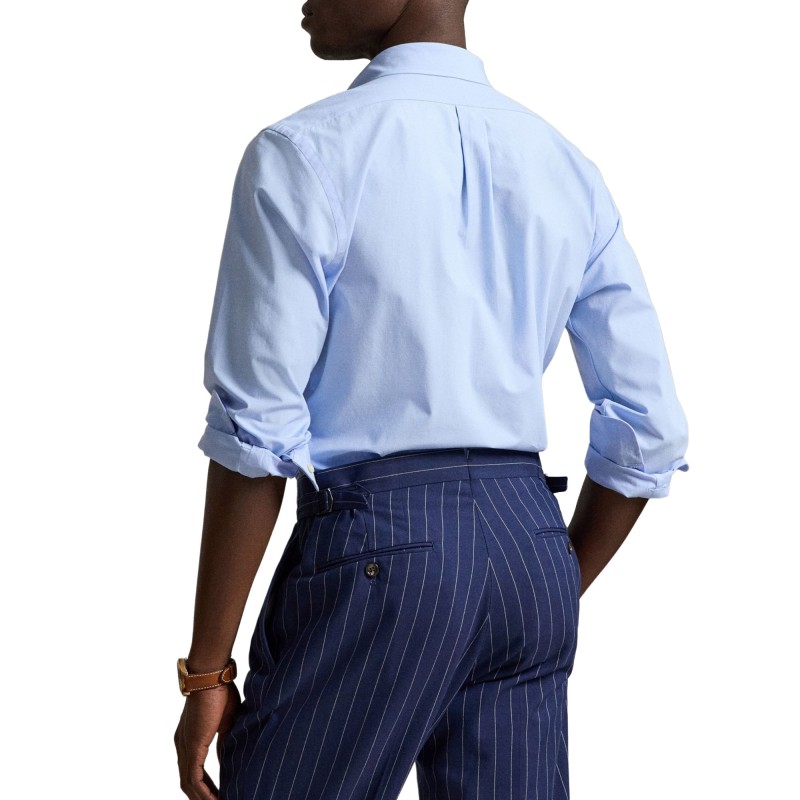 Polo Ralph Lauren Shirt Custom Fit Stretch-Blue Polo Ralph Lauren Shirt Custom Fit Stretch-Blue