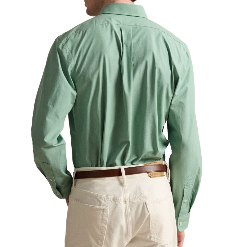 Polo Ralph Lauren Shirt Custom Fit Stretch-Faded Mint Polo Ralph Lauren Shirt Custom Fit Stretch-Faded Mint