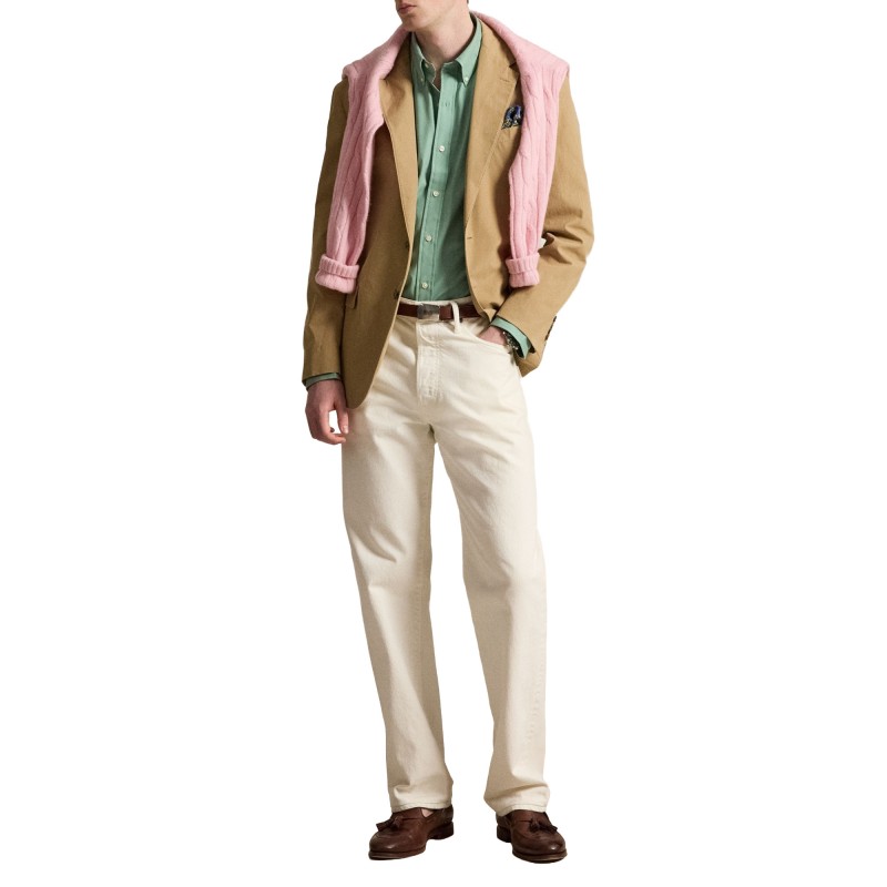 Polo Ralph Lauren Shirt Custom Fit Stretch-Faded Mint Polo Ralph Lauren Shirt Custom Fit Stretch-Faded Mint
