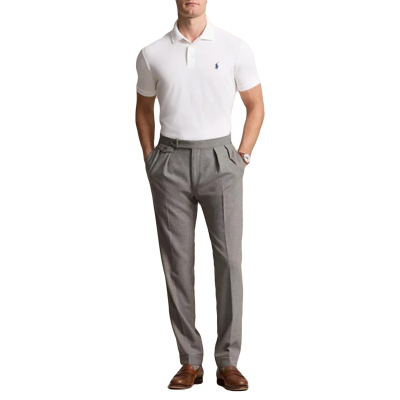 Polo Ralph Lauren Polo Shirt Custom Slim Fit-White