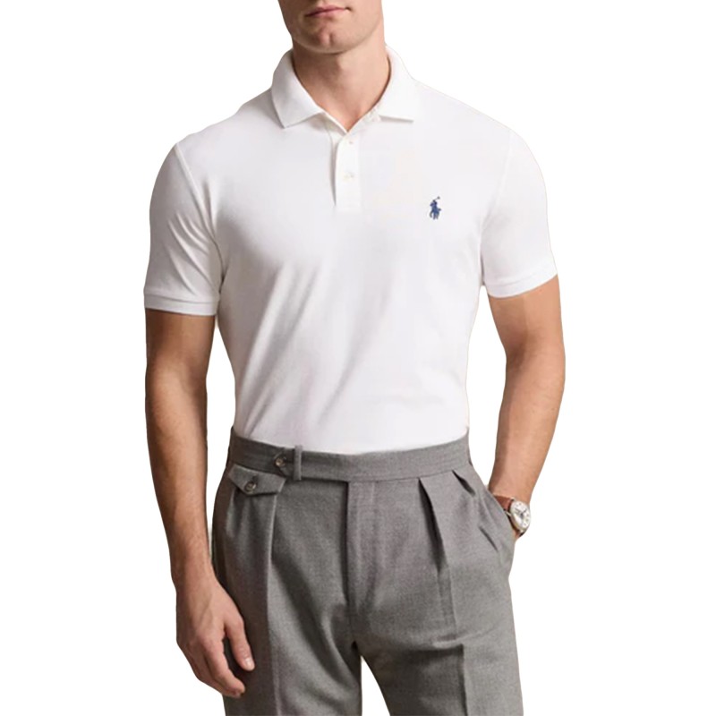 Polo Ralph Lauren Polo Shirt Custom Slim Fit-White