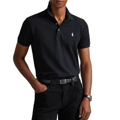 Polo Ralph Lauren Polo Shirt Custom Slim Fit-Black