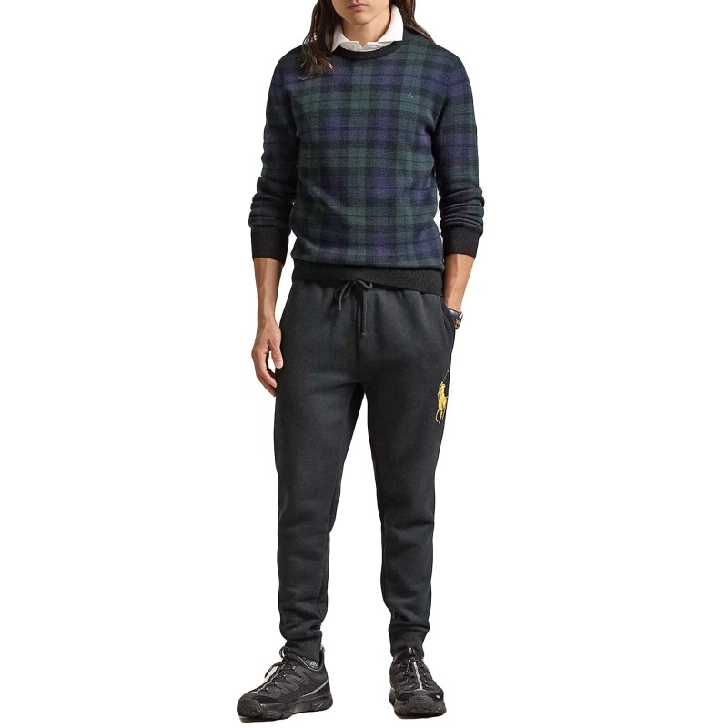 Polo Ralph Lauren Logo Pony Tracksuit Bottoms-Black
