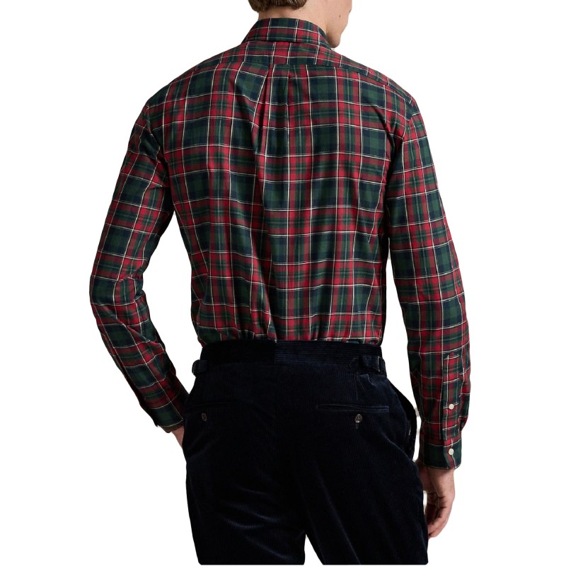 Polo Ralph Lauren Shirt Custom Fit-Green/Red