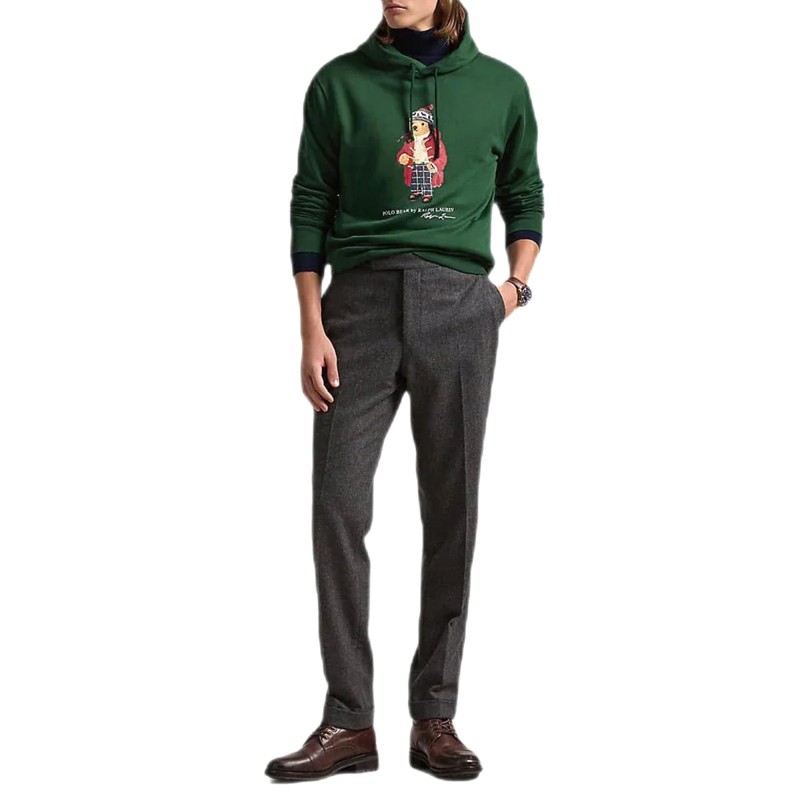 Polo Ralph Lauren Polo Bear Fleece Hoodie-Vintage Pine Holiday