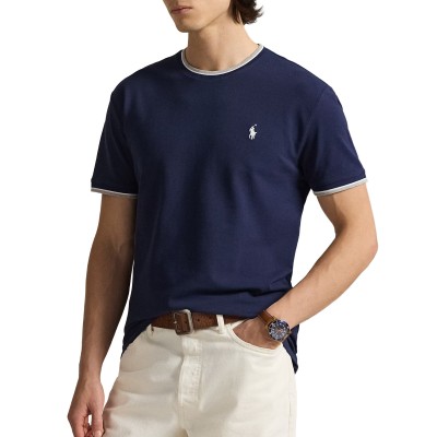 Polo Ralph Lauren T-Shirt Classic Fit Stretch Mesh-Navy/White