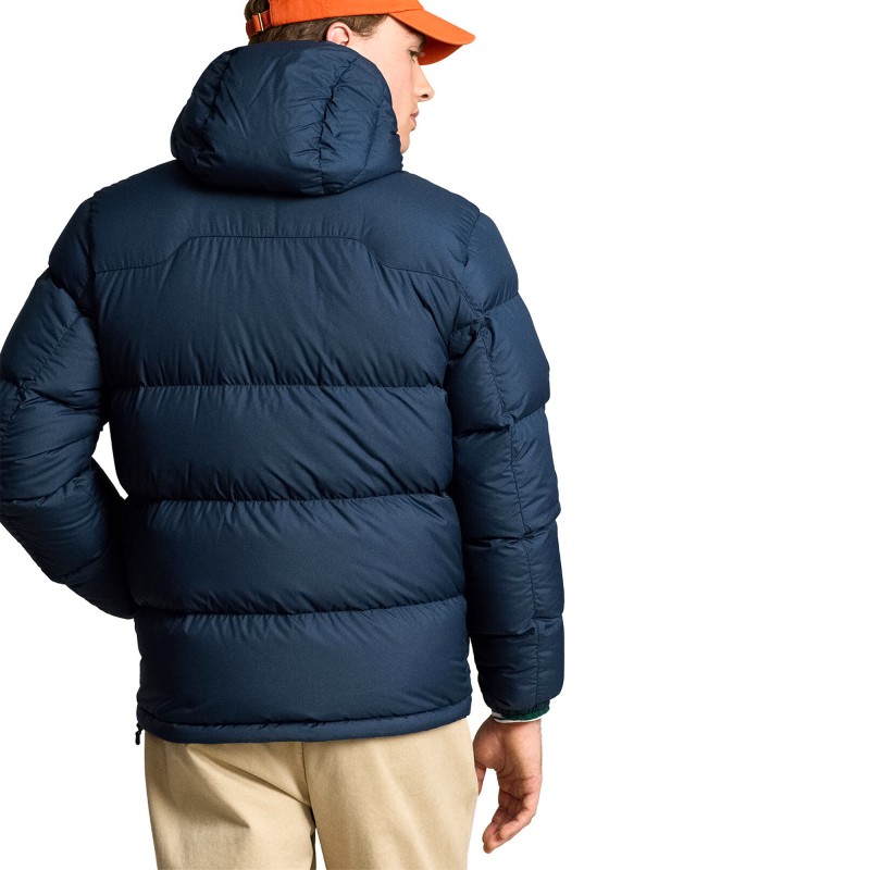 Polo Ralph Lauren Padded Jacket With Logo Embroidery-Navy Polo Ralph Lauren Padded Jacket With Logo Embroidery-Navy