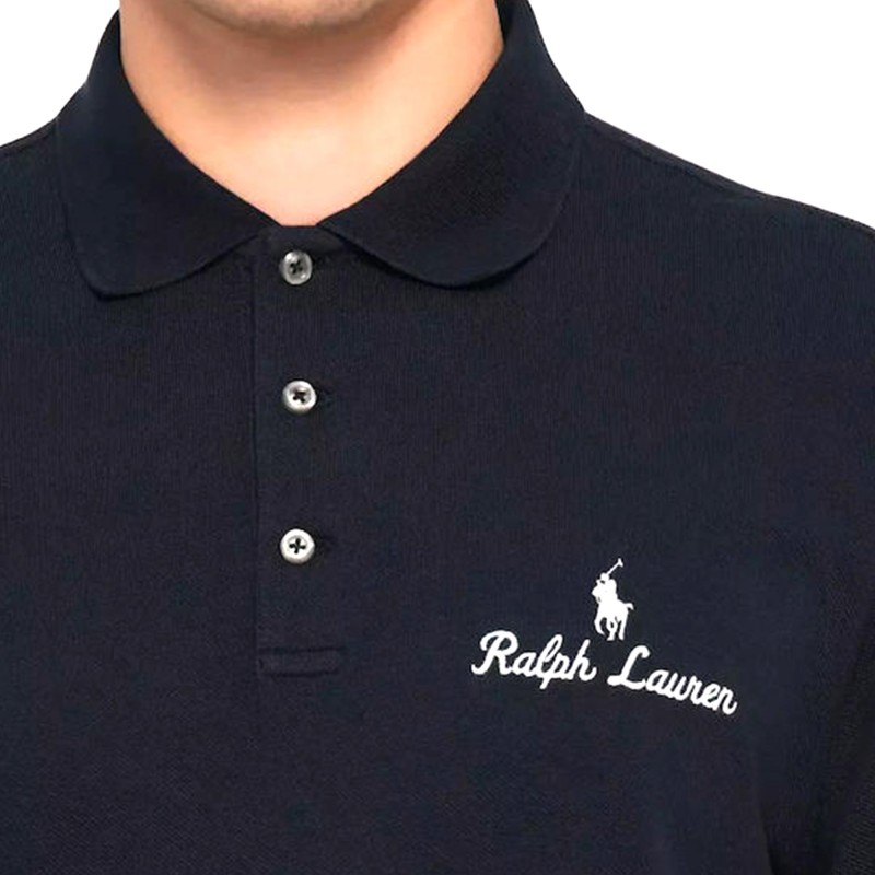 Polo Ralph Lauren Polo Shirt With Logo Classic Fit-Navy Polo Ralph Lauren Polo Shirt With Logo Classic Fit-Navy