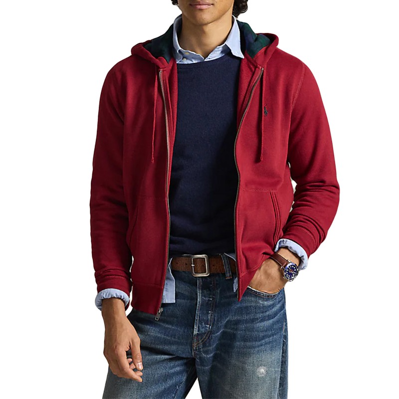 Polo Ralph Lauren Hoodie Full Zip-Red