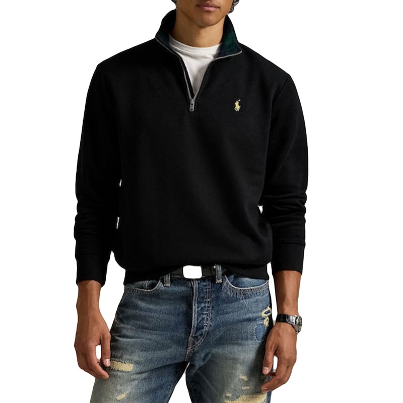 Polo Ralph Lauren Sweatshirt Fleece Quarter-Zip-Black