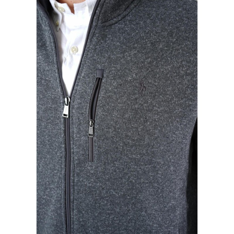 Polo Ralph Lauren Jacket Long Sleeved Full Zip-Grey Heather