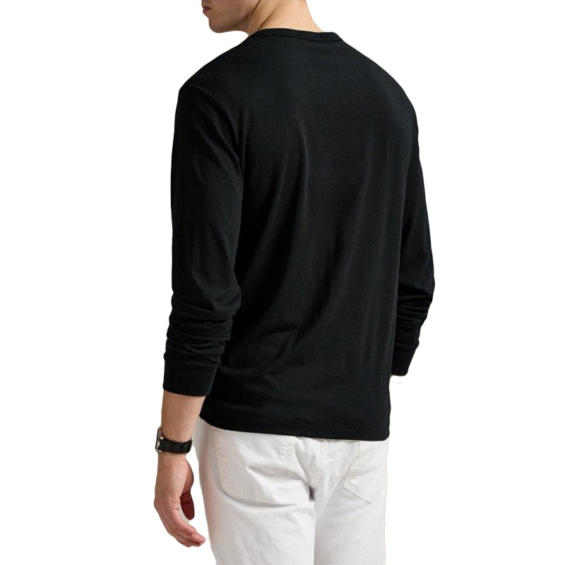 Polo Ralph Lauren T-Shirt Long Sleeve Logo-Black Polo Ralph Lauren T-Shirt Long Sleeve Logo-Black