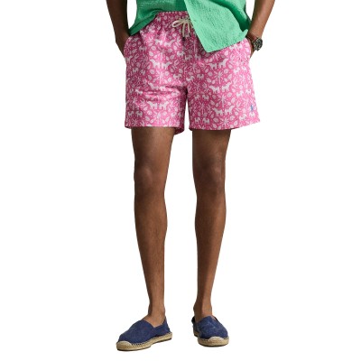 Polo Ralph Lauren Swimming Trunk 14.5-cm Traveller-Pink Elephant Palms