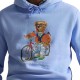 Polo Ralph Lauren Sweatshirt Fleece With Polo Bear-Blue Polo Ralph Lauren Sweatshirt Fleece With Polo Bear-Blue